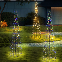 Conçu sur mesure Smart LED Fairy String Motif Lights Dynamic RGB Cone Remote APP Control IP65 pour Halloween Christmas Tree