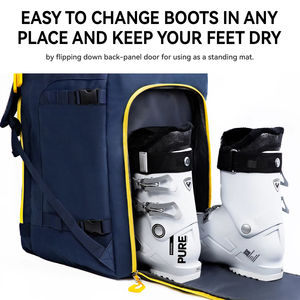 Sac de bottes de <span class=keywords><strong>Ski</strong></span> en plein air 50L sac à dos de voyage de grande capacité pour casque de <span class=keywords><strong>Ski</strong></span> lunettes gants Skis Snowboard et accessoires - Product Image 3