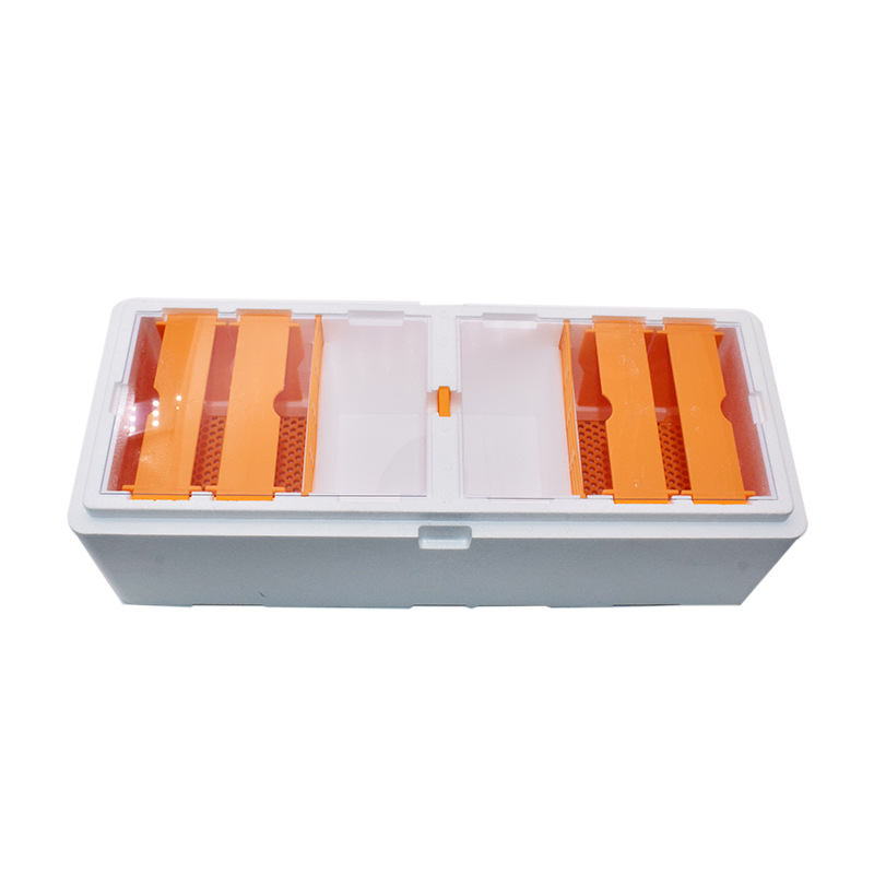 High Strength EPS Double Nuc Boxes Polystyrene Two Bee Queen Rearing Mating Nucs