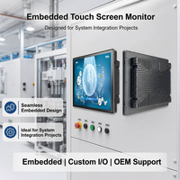 Moniteur tactile industriel étanche IP65 de 10,4 pouces, 1000 nits, lisible en plein soleil, écran PCAP pour kiosque extérieur HMI
