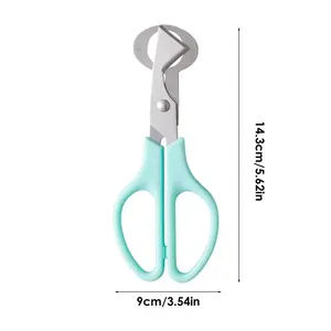 Zenidoo 1 pièce Ciseaux multifonctionnels durables en plastique pour coquilles d'œufs de caille, lames en acier inoxydable résistantes à la rouille, coupe-cigares ultra - Product Image 6