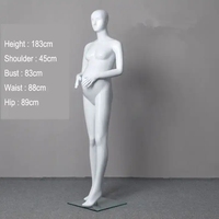 Mannequin de présentation féminin en fibre de verre pour femmes enceintes