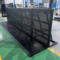Barrière de sécurité en aluminium robuste pour événements, barrière de contrôle des foules de qualité industrielle et d'entreprise