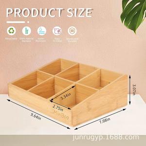 Wooden <b>Tea</b> Bag Organizer Multi Compartment Kitchen Drawer Storage <b>Box</b> For <b>Tea</b> Coffee Bags Solid Wood Rectangular Standing Type - Product Image 4