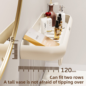 Mensola portaoggetti da bagno, scaffale a parete <span class=keywords><strong>per</strong></span> WC e <span class=keywords><strong>lavabo</strong></span>, nessuna perforazione richiesta - Product Image 3