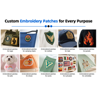 Écussons brodés personnalisés avec drapeaux du monde entier pour vêtements, sacs à dos, chapeaux, décoration