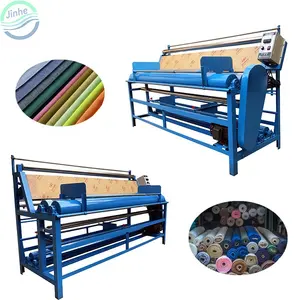 Textile finishing cloth roll winding meter counter fabric rolling inspection machine fabric roller counting measuring machine