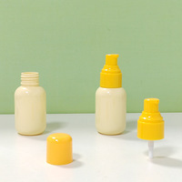 Flacon pompe en verre dépoli beige 100ml 120ml 200ml 300ml pour lotion, huile corporelle, sérum capillaire, nettoyant avec pompe distributrice