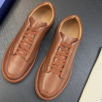 Baskets de skate rétro de luxe pour homme, en cuir véritable pleine fleur de vache, à lacets, style décontracté et professionnel, de marque de créateur