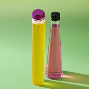 ขวดน้ำผลไม้พลาสติกใสแบบพกพา รูปทรงแปลกตา ขนาด 360 มล. 650 มล. ดีไซน์ทันสมัย ใช้ซ้ำได้ พร้อมฝาปิดป้องกันการงัดแงะ - Product Image 2