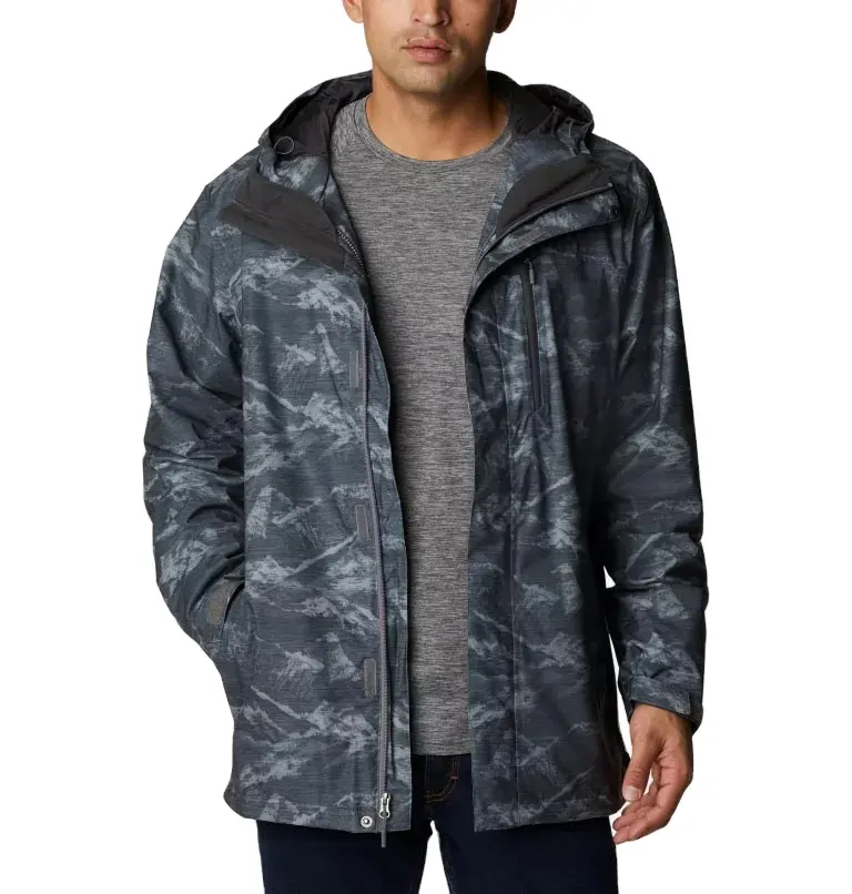 acu camo hunting outdoor adult foldable waterproof windproof mens rain jacket rain coat