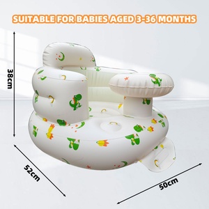 Upgrade Modern Plush PVC Comfortable <b>Inflatable</b> Baby Shower Chair Animal Design <b>Sofa</b> Living Room Dining Bathroom Bedroom School - Product Image 3
