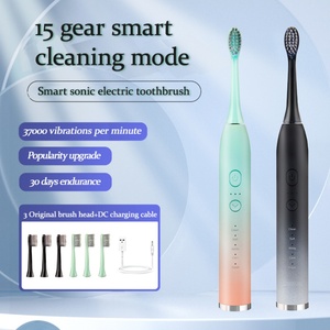 Nouvelle conception tendance, vente en gros, brosse à dents sonique intelligente de voyage, 5 modes, brosse à dents électrique sonique rechargeable pour la maison et les voyages - Product Image 2
