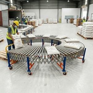 Transportador de Rodillos Expandible Multifuncional que Ahorra Trabajo, Descarga Automatizada de Camiones, Transportador de Rodillos Motorizado Flexible - Product Image 6