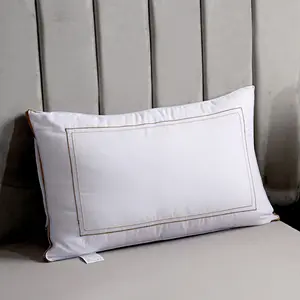 Высококачественная белая матовая Подушка для сна с вышивкой, подушка для дома и отеля