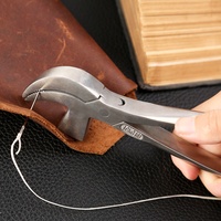 Outils en cuir DIY, pinces à bec pour la réparation de chaussures, outils de maroquinerie en métal, pinces à bec argentées