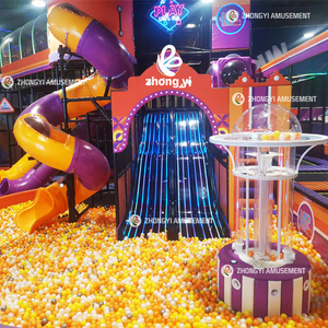 Fabricante de Equipos Interactivos para Parques Infantiles Interiores, Zona de Juegos con Tobogán de Luces LED, Parque de Trampolines para Niños, Centro de Juegos Blandos Comercial - Product Image 5