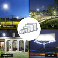 Projecteurs LED de jardin à mât haut KCD 30W 50W 100W 500W 800W, module blanc, boîtier moulé sous pression ultra-plat, AC IP65