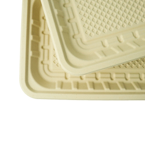Barquette jetable pour viande fraîche en pulpe <span class=keywords><strong>de</strong></span> bambou compostable écologique Green Olive GO-LGA01 |   Antibactérien 72H |   Voyages biodégradables - Product Image 2