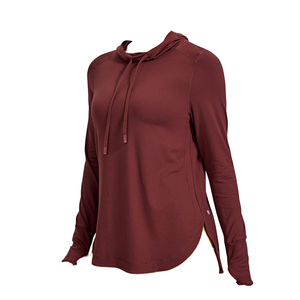 Wholesale Winter Anti-shrink Knitted Breathable <b>Hoodie</b> with Curved Hem Women's Casual Custom Design Printed <b>Workout</b> Gym Training - Product Image 2