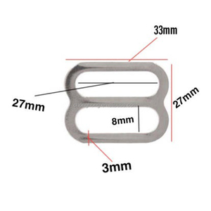 Ajustable 8 formas Tri Glide Hebilla Deslizante Clip deslizante Gancho de metal de tamaño personalizado Acero inoxidable/Aleación de metal de zinc Hebilla de equipaje - Product Image 2