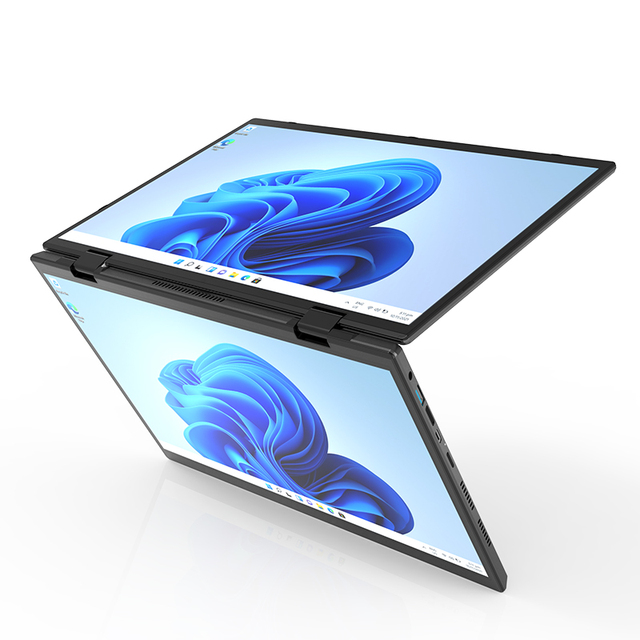 Factory Supply Intel I5-1240P 14inch Dual Touchscreen Laptop 16GB RAM Foldable Notebook PC for Personal Business Laptop Computer