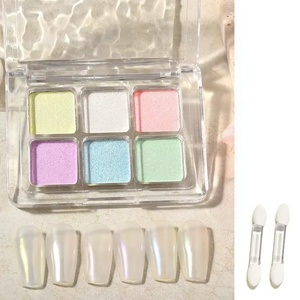 ชุดผงวิเศษ Solid State Magic Mirror Powder ผงออโรร่า 6 สี สำหรับตกแต่งเล็บ ประกายวิบวับ สุดหรู สำหรับทำเล็บ DIY ขายส่ง - Product Image 1