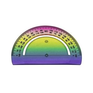 Ensemble de 3 règles géométriques en plastique souple, dégradé de couleurs, 20 cm (8 pouces), règle droite, règle triangulaire, rapporteur, règle de sécurité pour la géométrie et les mathématiques - Product Image 5