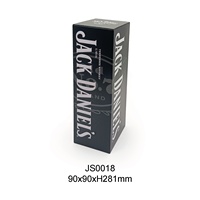 JH Belle boîte de conserve rectangulaire octogonale noire écologique pour le stockage du vin, du whisky et de la vodka pour les sandwichs au pain à mâcher au lait