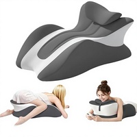 Oreiller ergonomique en mousse à mémoire de forme tissée pour couples, soutien lombaire, confort corporel, lecture au lit et utilisation multifonctionnelle