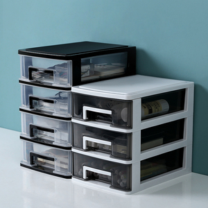 2024 Desktop <strong>Mini</strong> Cosmetic Divider Household <strong>Storage</strong> Organizers Custom OEM 4-layer Plastic Table Drawers <strong>Cabinets</strong> Office <strong>Storage</strong> - Product Image 6