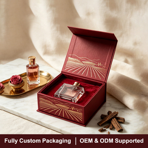 Boîte à parfum personnalisée avec logo, boîte à parfum rigide de luxe, boîte cadeau magnétique pour flacon de parfum, emballage de parfum, Cajas Para Perfumes - Product Image 2