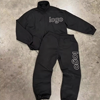 Ensemble décontracté surdimensionné pour homme, imprimé, automne, coupe-vent en nylon, léger, séchage rapide