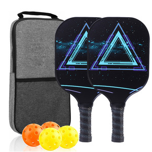 Juego de Palas de Pickleball, 2 Palas, 4 Pelotas, Bolsa de Transporte, Aprobado por la USAPA, Forma Estándar, Material de Fibra de Vidrio - Product Image 1
