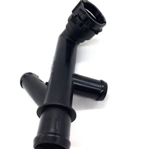 ข้อต่อท่อน้ำ 5C0122291E สำหรับรถยนต์ Volkswagen Audi Skoda Seat ตัวเชื่อมต่อพลาสติกสีดำ อะไหล่รถยนต์ - Product Image 1