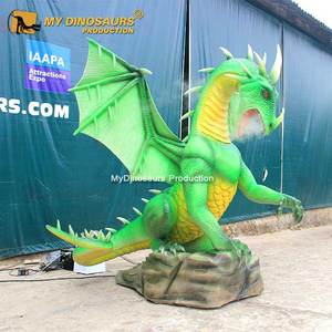 My Dino XJ374 Haunted House Prop Large Animatronic Smoking Western <span class=keywords><strong>Dragon</strong></span> - Product Image 1