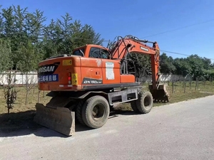 Excavatrices sur roues Doosan DX150 d'occasion, 15 tonnes, fabriquées en Corée du Sud, moteur Doosan KOOP, pompe à moteur haute efficacité - Product Image 5
