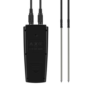 ترمتر رقمي مع ثنائي <span class=keywords><strong>PT100</strong></span> PT1000 تحقيقات 2 قنوات شاشة LCD بطارية تعمل بالطاقة وظيفة تسجيل البيانات - Product Image 4