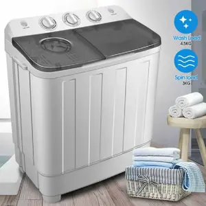 Venta Popular 4kg 6kg doble bañera lavadora semiautomática lavadoras