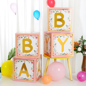 Коробки для воздушных шаров, детский душ, Свадебная вечеринка, украшения для пола, воздушные шары, Детские прозрачные коробки для писем - Product Image 3