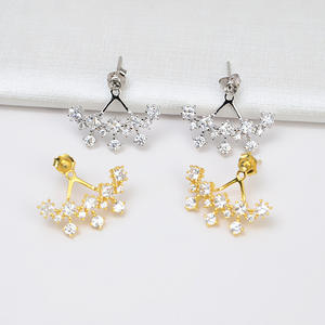 Accesorios de Joyería DIY de Plata S925, Triángulo Pequeño Simplificado, Base para Pendientes, Bandeja Vacía para Perlas de 5-7 mm, Semiterminado, 1123-3mm 6mm - Product Image 1