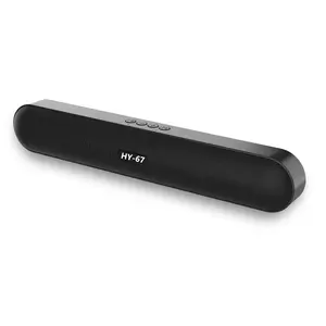 10W bluetooth hoparlör Mini Soundbar 6Hrs çalma Stereo Soundbar çok modlu Aux TF kart USB sürücüsü TWS pTron Fusion Evo v2