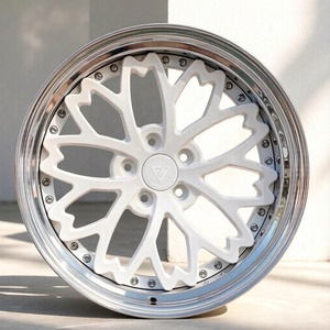 Juego de 2 Rines Cóncavos Profundos FHJ 5x120 de 18 Pulgadas Blancos, Rines Blancos de 17 y 18 Pulgadas para <span class=keywords><strong>Opel</strong></span> <span class=keywords><strong>Astra</strong></span>, Volkswagen Tiguan - Product Image 1