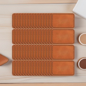 Étiquettes vierges en cuir PU de 137 cm de large, autocollantes, à coudre, pour gravure laser, de la marque Hangzhou Jinyun Garment Accessories - Product Image 1