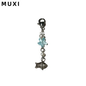 Đại Dương Loạt Tươi & Dễ Thương Kim Loại Keychain Cá Nhân Sao Biển & Cá Mặt Dây Chuyền Ngọt Ngào Thiết Kế Tự Nhiên Cho Điện Thoại Khóa Túi Mặt Dây Chuyền - Product Image 2