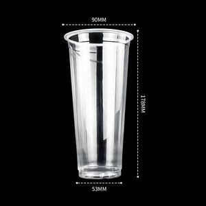 Vasos Desechables Transparentes de Plástico PP Ecológicos al por Mayor, Aptos para Bebidas Frías, Boba, Café, Helados, Cerveza - Product Image 2