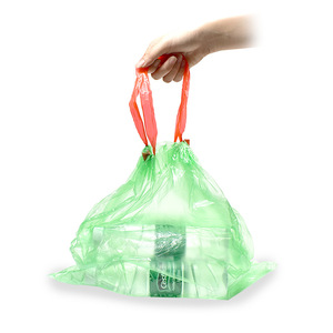 ถุงขยะในครัวเรือนแบบหนา ขนาด L พร้อมเชือกรูดและหูหิ้ว สำหรับใช้ในบ้าน - Product Image 3