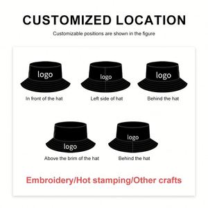 Chapeaux Bob Personnalisés Imprimés Usine OEM Protection Solaire Extérieure Pêcheur Réversibles Hommes Femmes Chapeaux en Coton avec Logo Personnalisé - Product Image 4