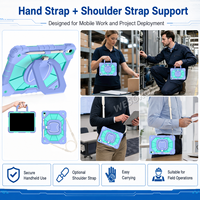 Étui antichoc robuste avec support rotatif à 360° et bandoulière pour iPad A16 11e génération 2025 iPad 10e génération 10.9 OEM ODM