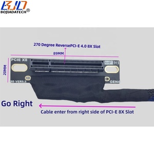 270 độ PCI Express gen4 PCI-E 4.0 8x đến X8 Card đồ họa GPU <span class=keywords><strong>Extender</strong></span> Riser cáp mở rộng 30cm 40cm 50cm cho ai máy chủ - Product Image 2